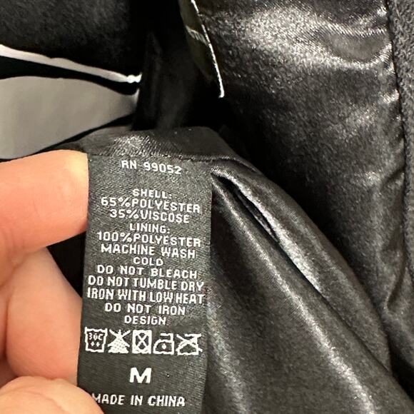 BLACKCRAFT CULT Bateman Trench Coat Black Sz M Gothic Occult Dark Aesthetic - Picture 10 of 10